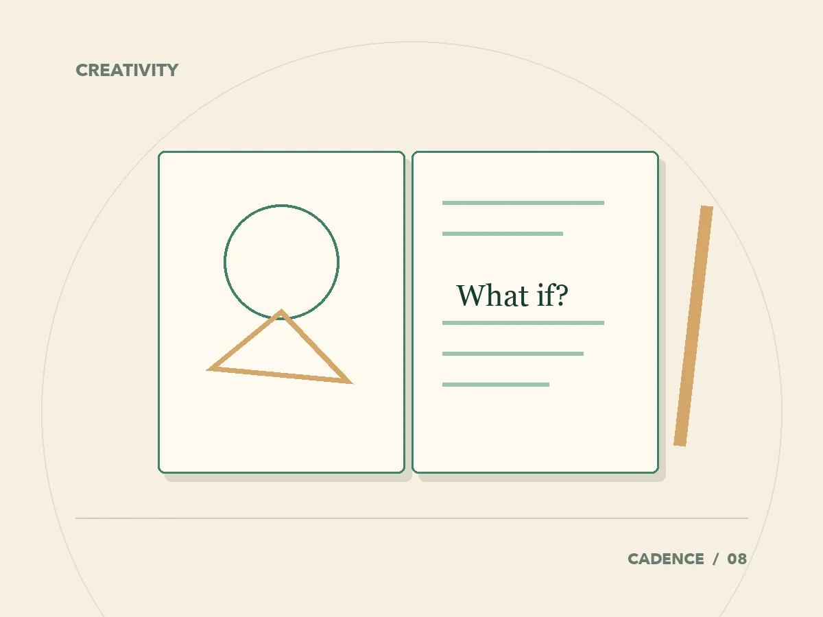 An observation in a notebook leads to a question and a small creative experiment.